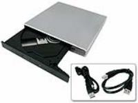 USB CDROM Drive Slim 24X Silver Case