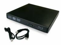 USB Blu-Ray Player Slim Drive Black Case
