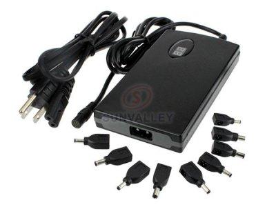Universal Laptop AC Adapter for Gateway 9 Tips 2-Prong US Version with 5V USB Port